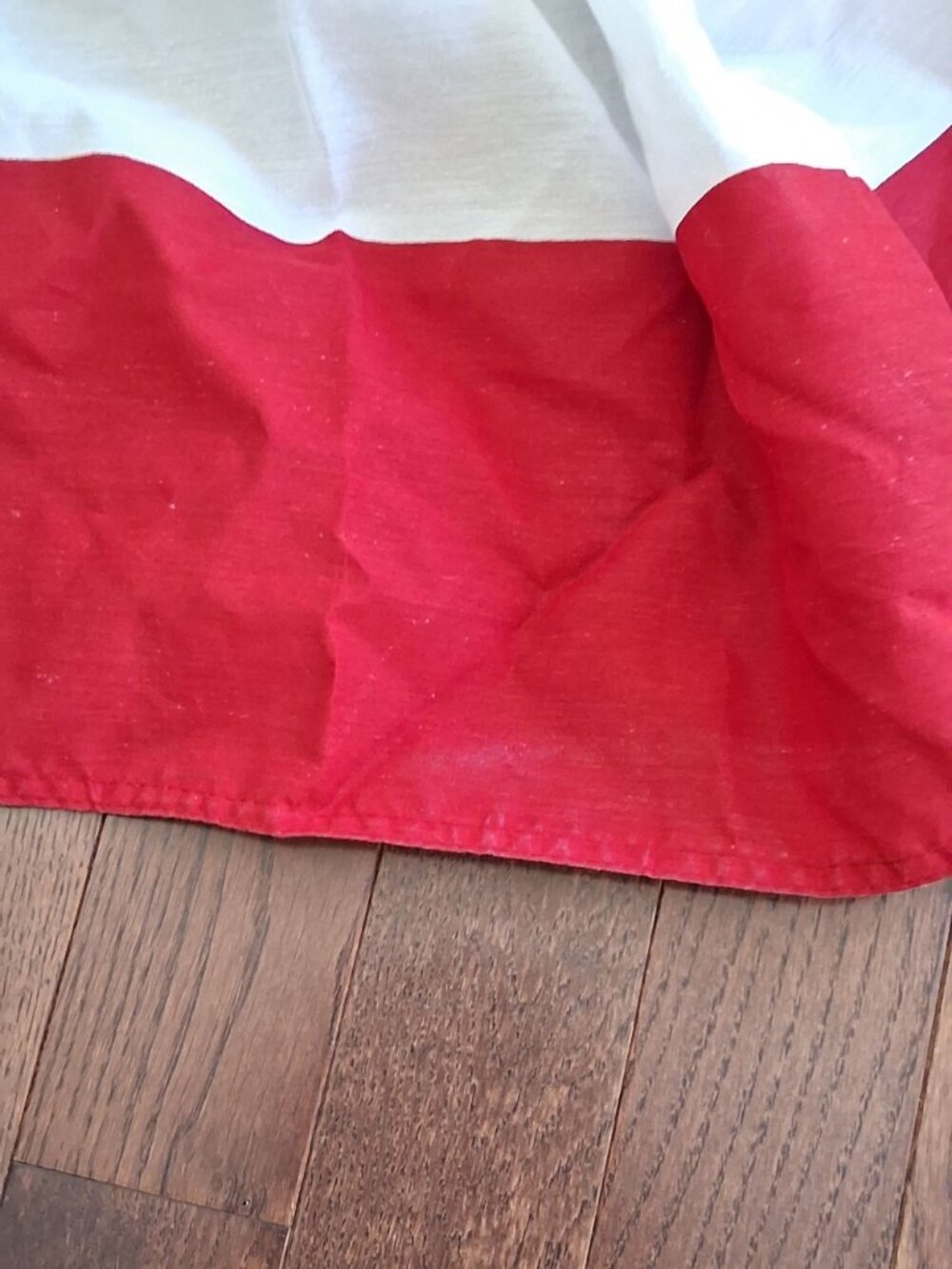 Patriotic 71" L Red White Blue Pleated Banner Bunting Stars USA - Picture 6 of 8